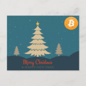 ビットコインのクリスマスだ! シーズンポストカード (正面)