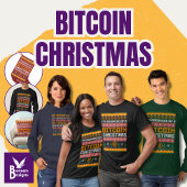 ビットコインのクリスマスニットフェイクパターンの夢 スウェットシャツ