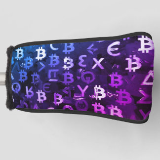 ビットコインのシンボル (スタイル: マイアミ パープル - 7) ゴルフヘッドカバー