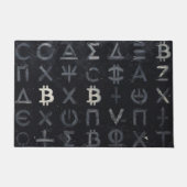 ビットコインのシンボル (スタイル: 13) ドアマット (正面)