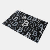 ビットコインのシンボル (スタイル: 1) ドアマット (アングル)
