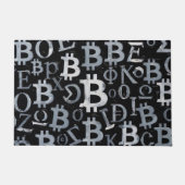 ビットコインのシンボル (スタイル: 1) ドアマット (正面)