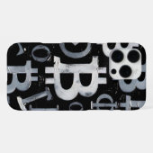 ビットコインのシンボル (スタイル: 1) iPhoneケース (裏面横)