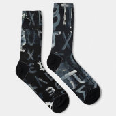 ビットコインのシンボル (スタイル: B) ソックス (右)