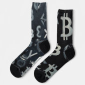 ビットコインのシンボル (スタイル: C) ソックス (左)