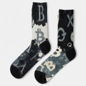 ビットコインのシンボル (スタイル: D) ソックス (左)