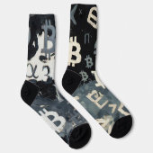 ビットコインのシンボル (スタイル: D) ソックス (右)