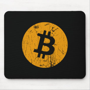 ビットコインのデジタル通貨コインのブロックチェーンフィン マウスパッド