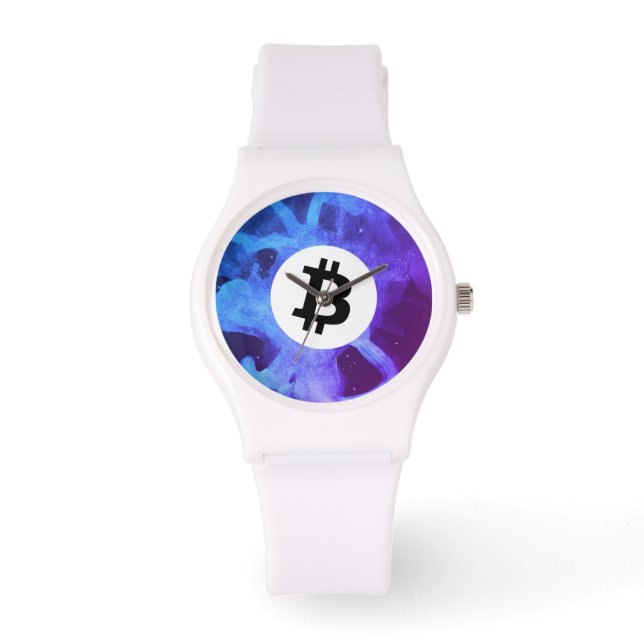 ビットコインのパープルウェーブ 腕時計 (正面)