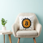 ビットコインのロゴ暗号通貨 クッション (椅子)