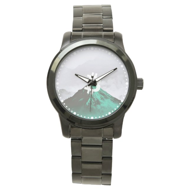 ビットコインの史上最高値（ATH） 腕時計 (正面)