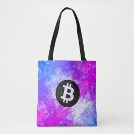 ビットコインの水彩画(スタイル2 - マイアミ) トートバッグ