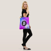 ビットコインの水彩画(スタイル2 - マイアミ) トートバッグ (モデル)