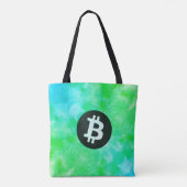 ビットコインの水彩画 (Style $ - Green Day) トートバッグ (裏面)
