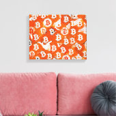 ビットコインの芸術 (#1) 油絵 キャンバスプリント (インサイチュ (リビング))