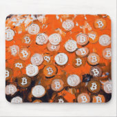 ビットコインの芸術 (#2) 油絵 マウスパッド (正面)