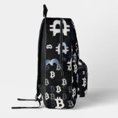 ビットコインの芸術 (BW-A) 油絵 プリントバックパック (左)