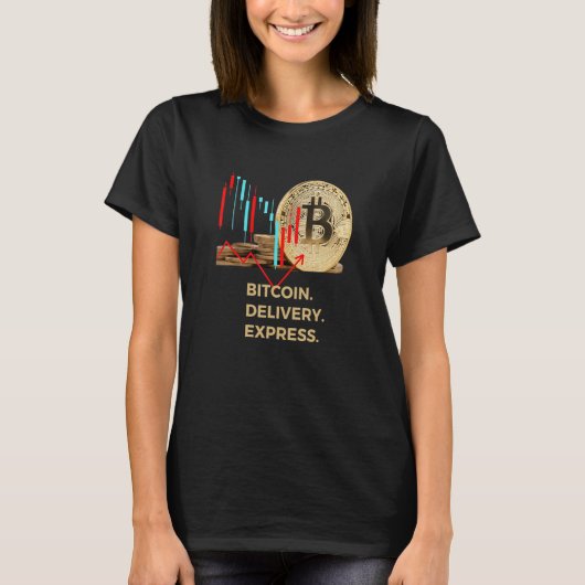 ビットコインの表現配信 Tシャツ (正面)