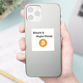 ビットコインはローグマネービニール シール (スマートフォン)