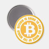 ビットコインは世界のすべての戦争を終わらせる マグネット (正面/裏面)