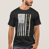 ビットコインは希望の愛国心のアメリカ国旗である Tシャツ (正面)