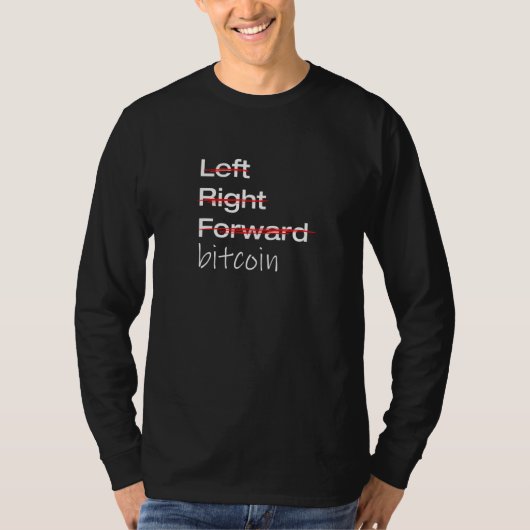 ビットコインは道 Tシャツ (正面)