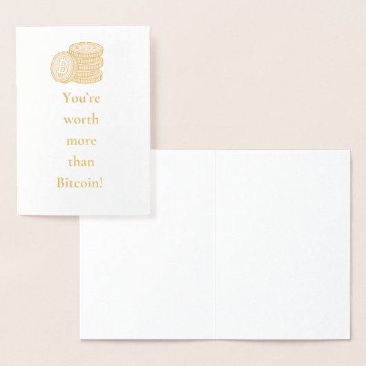 ビットコインよりも価値がある! バースデーカードの暗号 箔カード (ディスプレー)