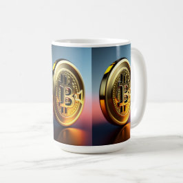 ビットコインをテーマにした飲みマグ コーヒーマグカップ