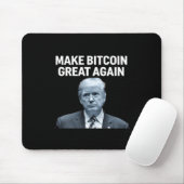 ビットコインを再び偉大に 面白いトランプ ビットコイン暗号通貨 マウスパッド (マウス)