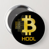 ビットコインを持ち帰る 缶バッジ (正面&裏面)