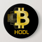 ビットコインを持ち帰る 缶バッジ (正面)