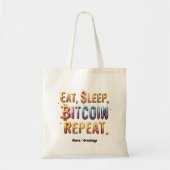 ビットコインを繰り返す:暗号通貨の世界へ トートバッグ (正面)