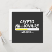 ビットコインを読み込む暗号億万長者 カード (正面/裏面インサイチュ)