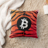 ビットコインアニマル (トラ、スタイル2) クッション (ブランケット)