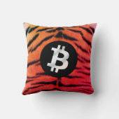 ビットコインアニマル (トラ、スタイル2) クッション (裏面)