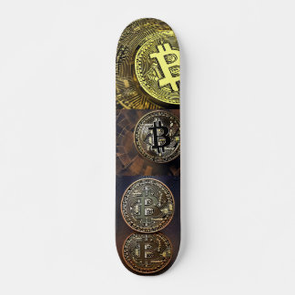 ビットコインアートデザインオンスケートボード スケートボード
