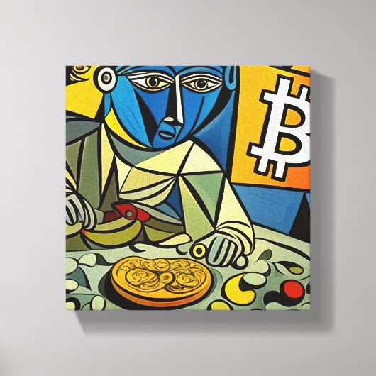 ビットコインアート キャンバスプリント (正面)