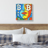 ビットコインアート キャンバスプリント (インサイチュ (寝室))