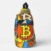 ビットコインアート スリングバッグ (正面)