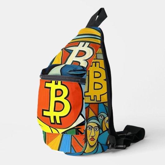 ビットコインアート スリングバッグ (右コーナー)