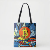 ビットコインアート トートバッグ (正面)