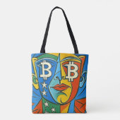ビットコインアート トートバッグ (裏面)