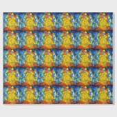 ビットコインアート ラッピングペーパー (フラット)