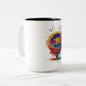 ビットコインイラストレーション ツートーンマグカップ (正面左)