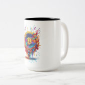 ビットコインイラストレーション ツートーンマグカップ (正面右)