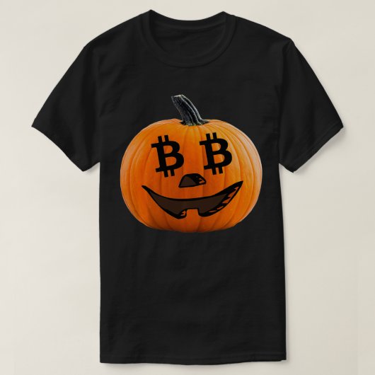 ビットコインカボチャ Tシャツ (デザイン正面)