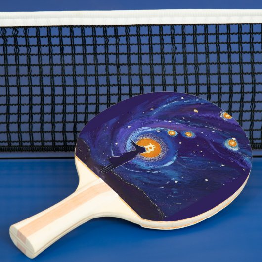 ビットコインガール暗号宇宙 卓球ラケット (インサイチュ)