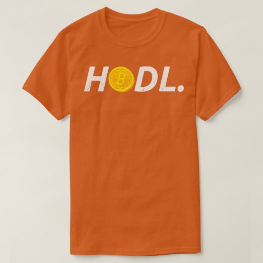 ビットコインギフトCrypto Hodlコイン取引取引所5 Tシャツ (デザイン正面)