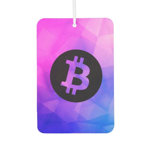 ビットコインクリスタル カーエアーフレッシュナー (正面)