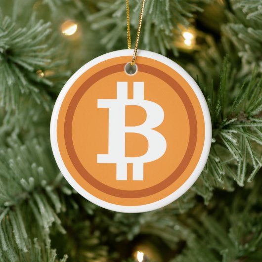 ビットコインクリスマスツリーオーナメントクリプトホリデイ セラミックオーナメント (ツリー)